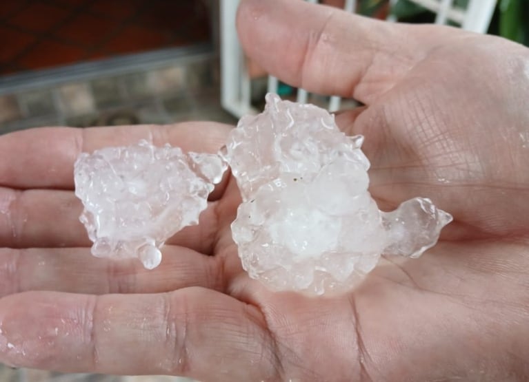 El granizo se repitió en Río Tercero.