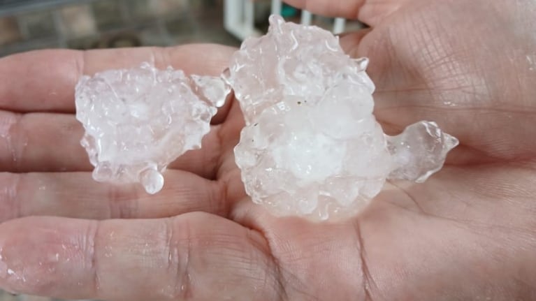 El granizo se repitió en Río Tercero.