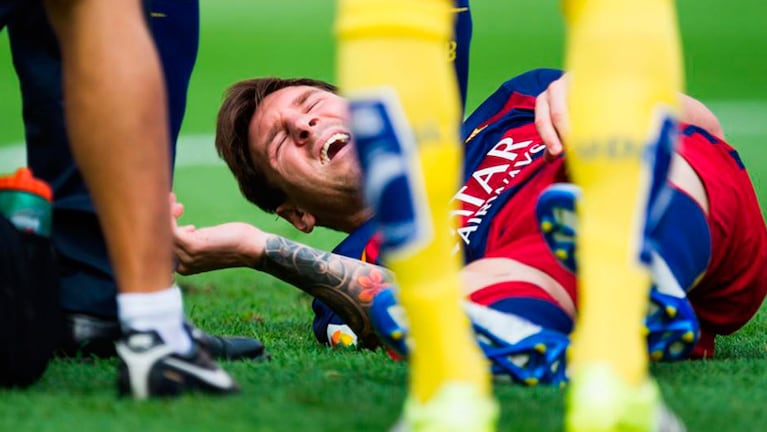 El grito de dolor de Messi asustó a todos. 