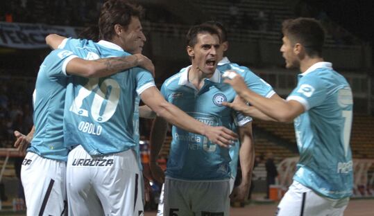 El grito del capitán Farré en el festejo del gol. 