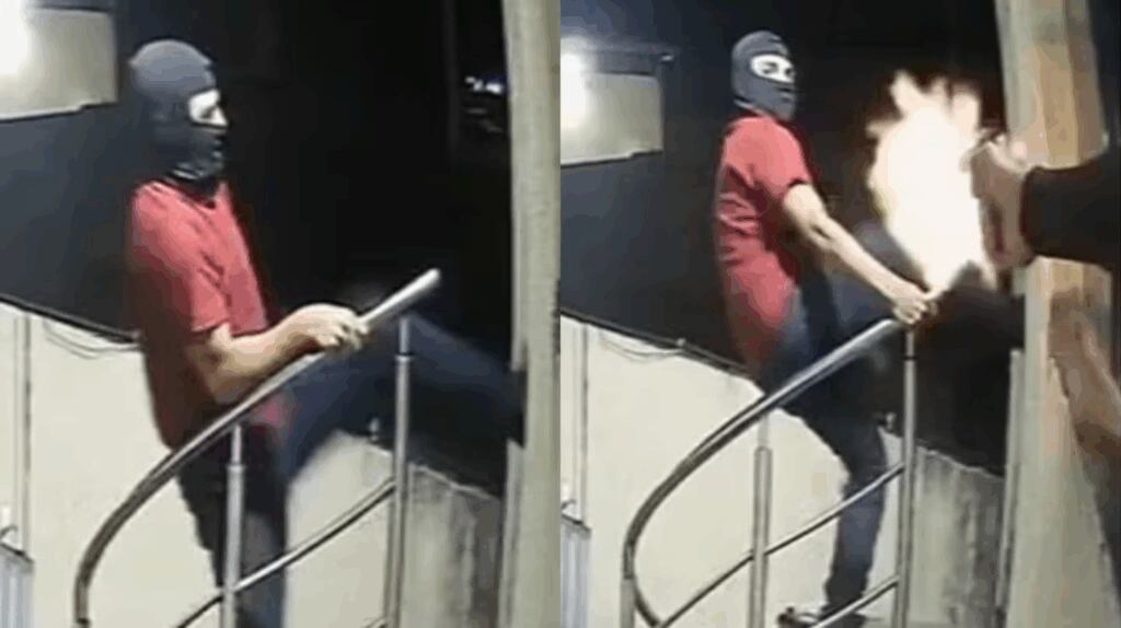 El guardia reaccionó y abrió fuego contra los ladrones.