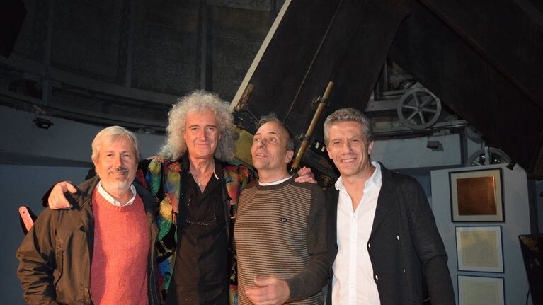 El guitarrista de Queen, visitó el Observatorio Córdoba.