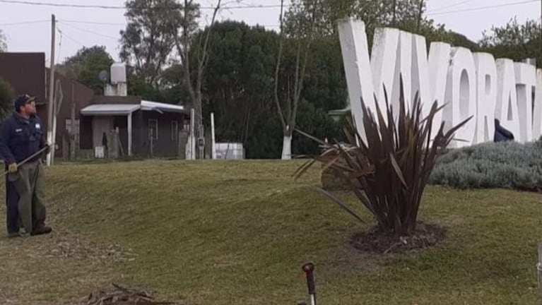 El hallazgo fue en un sector anegado por una tormenta.