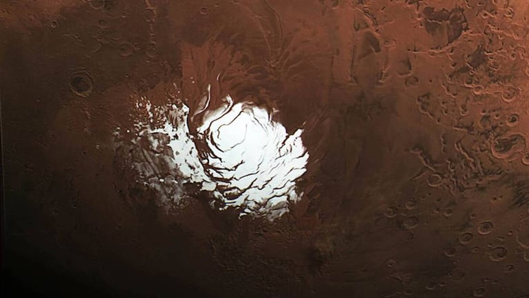 El hallazgo tuvo lugar en el polo sur de Marte.