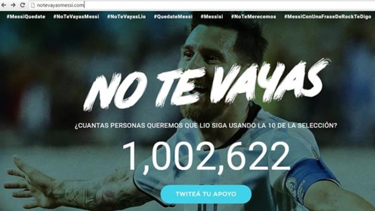 El hashtag suma más de un millón de pedidos en Twitter.