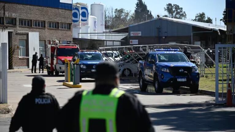 El hecho ocurrió en la planta industrial de Air Liquide, en Rosario.