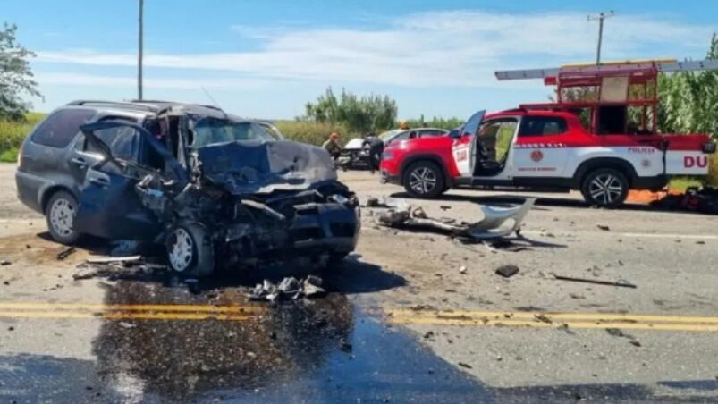 El hecho ocurrió en la Ruta 30, a la altura de la curva de la Aguada. 