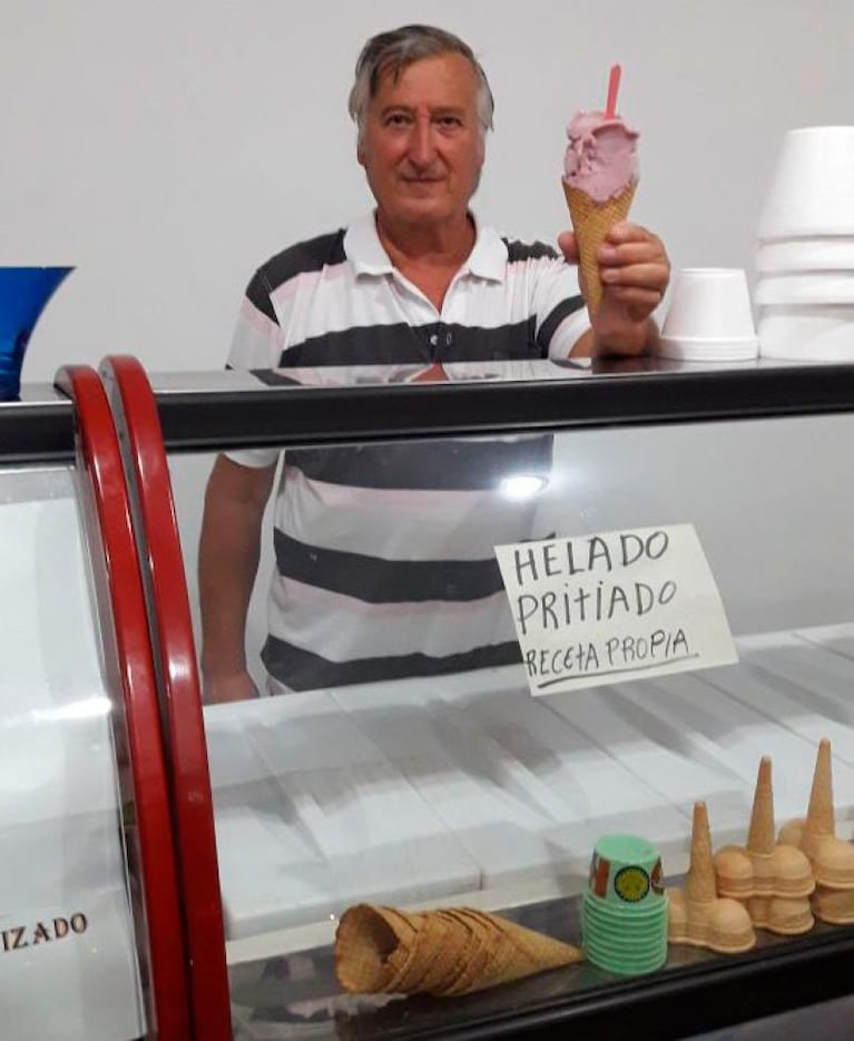 El helado "pritiado", el sabor que es furor en Bell Ville