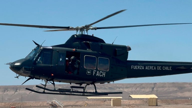 El helicóptero de la Fuerza Aérea chilena fue detectado en el sur argentino.