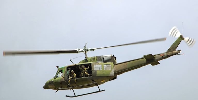 El helicóptero era un Bell UH-1N, de tamaño medio (foto ilustrativa).