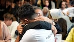 El hermano de Blas, la mamá y el desahogo tras la sentencia. Foto: Lucio Casalla/El Doce.