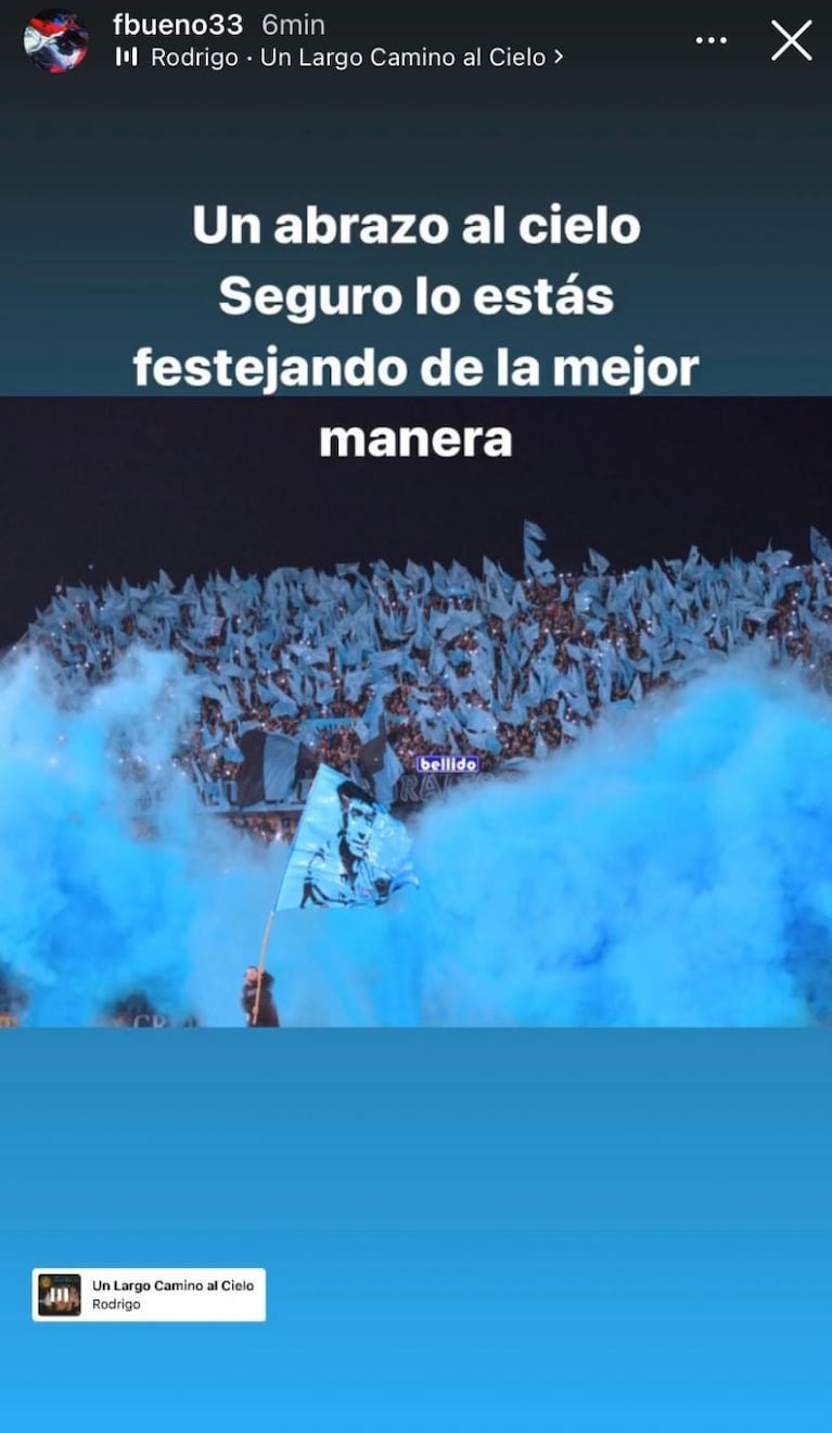 El hermano de Rodrigo tras el ascenso de Belgrano