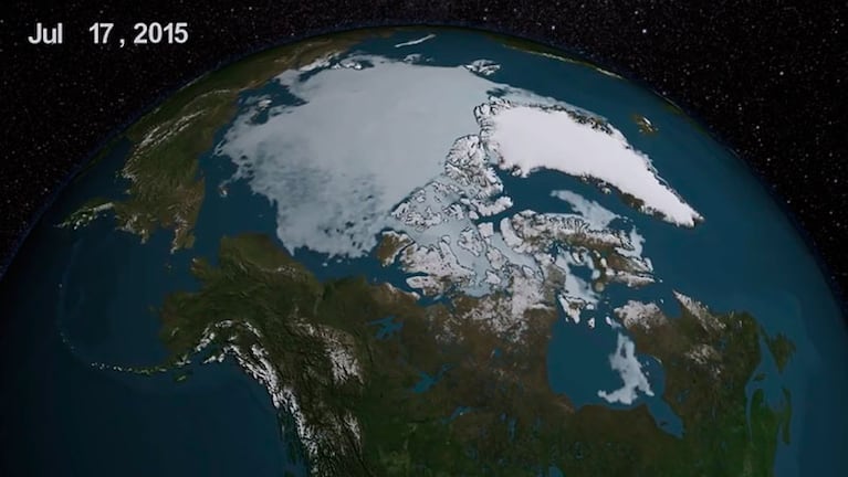 El hielo del Ártico sufre las consecuencias del cambio climático.