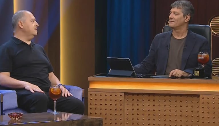 El hijo de Pablo Escobar junto a Mario Pergolini.