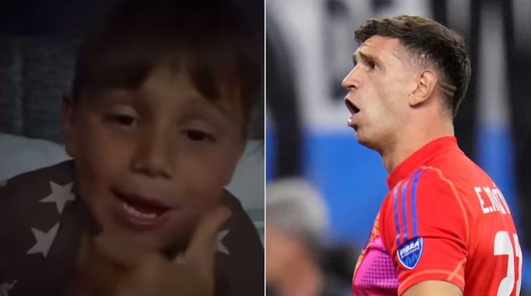 El hijo del Dibu felicitó a su papá después del partido contra Ecuador.