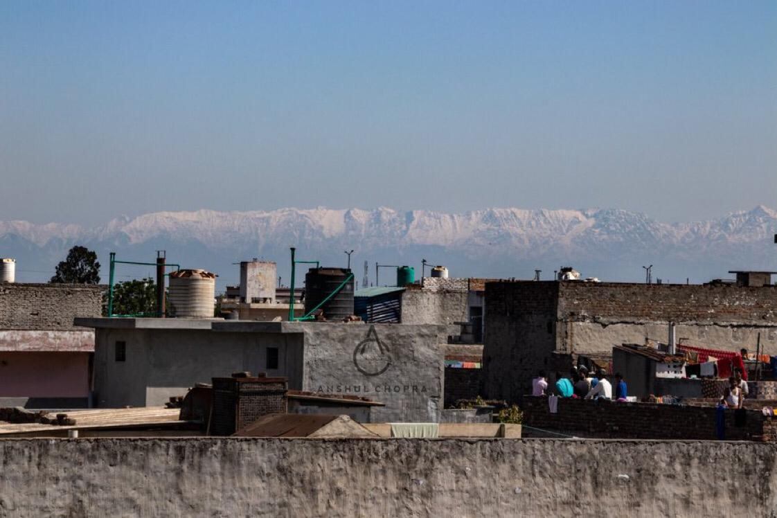 El Himalaya es visible desde la India por primera vez en 30 años.