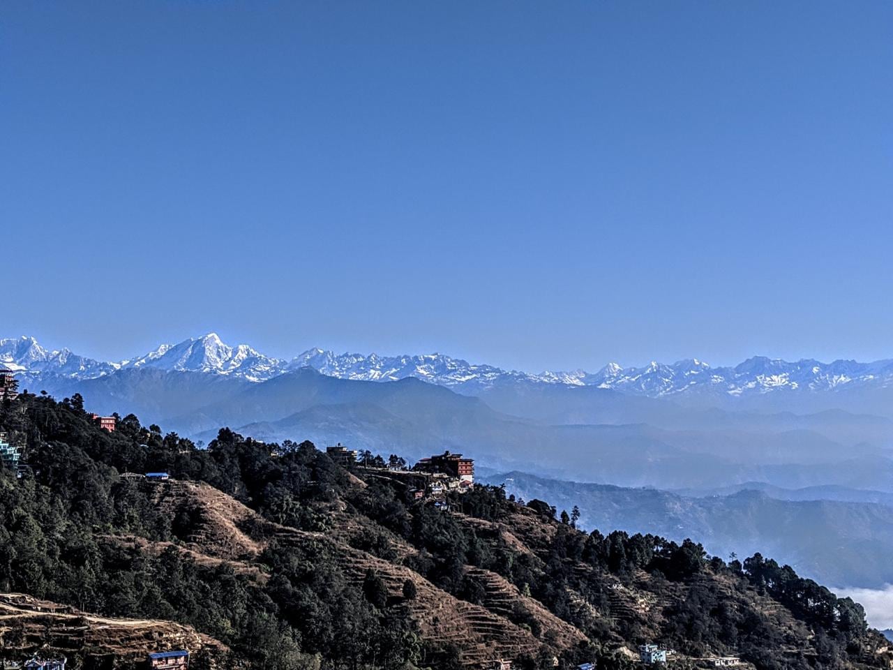 El Himalaya es visible desde la India por primera vez en 30 años.