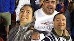 El hincha celeste, presente en el histórico momento albiazul.