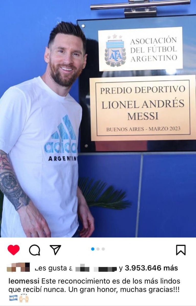 El histórico reconocimiento de AFA a Messi y la emoción del 10