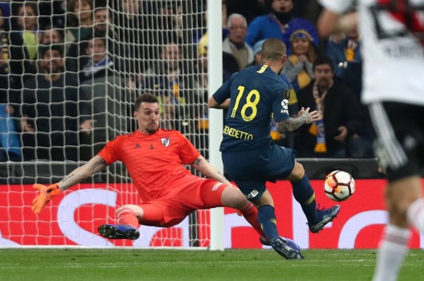 El histórico Superclásico se jugó en el Santiago Bernabéu del Real Madrid.