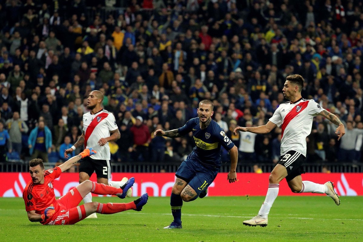 El histórico Superclásico se jugó en el Santiago Bernabéu del Real Madrid.