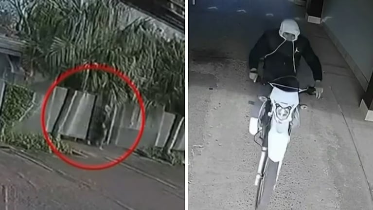 El hombre disparó y huyó en moto.