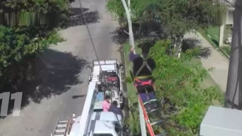 El hombre estaba en el lugar porque forma parte del centro vecinal.