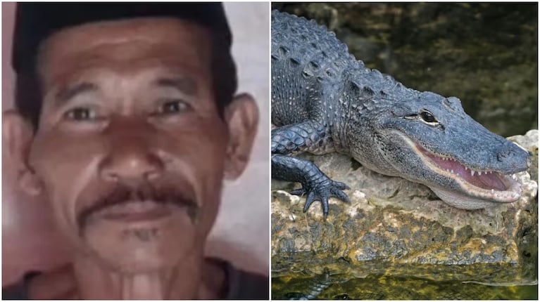 El hombre fue atacado mientras se bañaba.