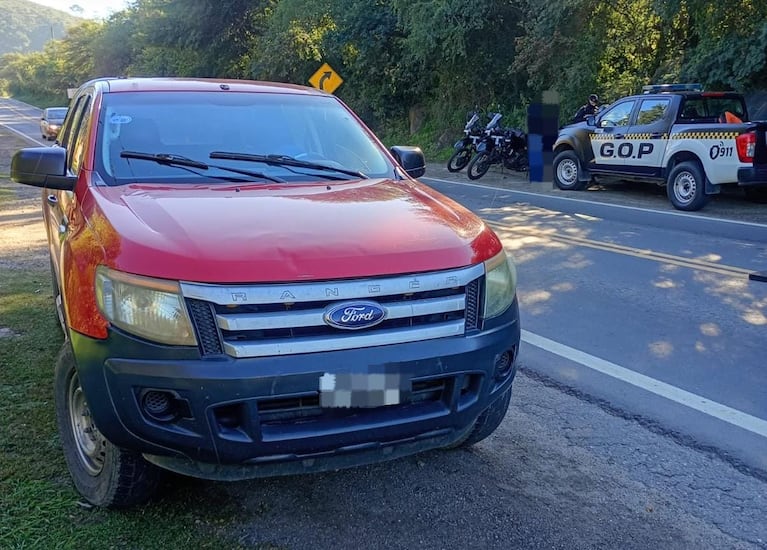 El hombre fue detenido en un control de Caminera.