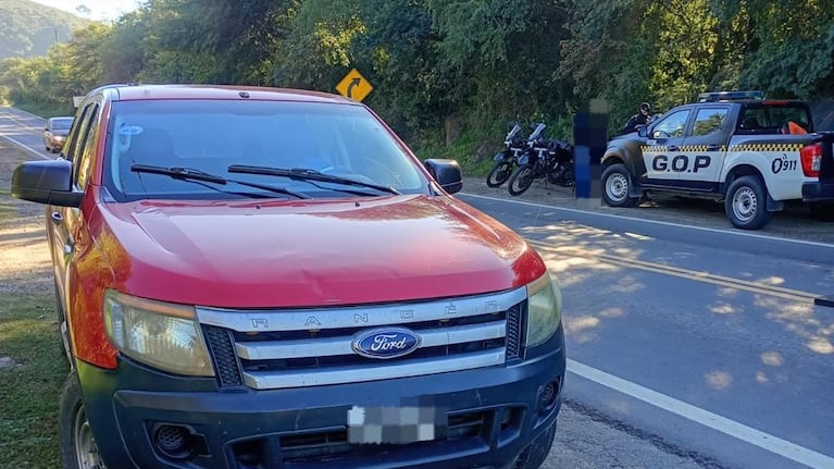 El hombre fue detenido en un control de Caminera.