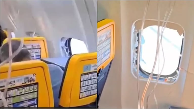 El hombre fue rescatado a tiempo por los otros pasajeros.