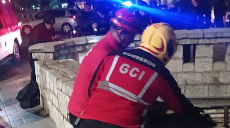 El hombre fue rescatado inconsciente de la Cañada.