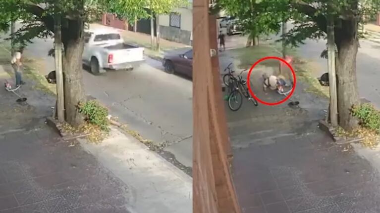El hombre fue trasladado al hospital Carrillo por una ambulancia del SAME.