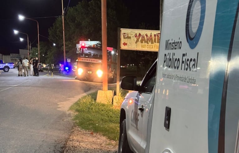 El hombre murió atropellado sobre ruta 19. Foto: Bomberos Voluntarios de Arroyito.