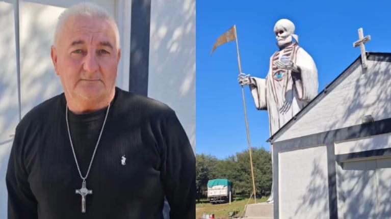El hombre murió tras construir la estatua de San La Muerte.