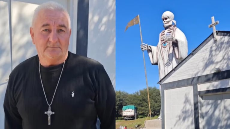 El hombre murió tras construir la estatua de San La Muerte.
