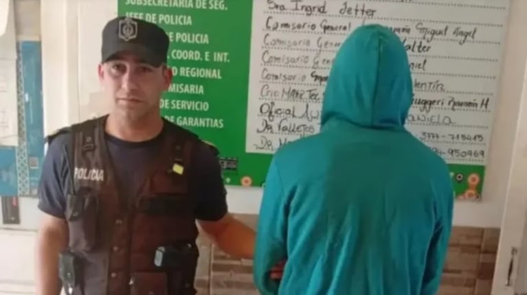 El hombre quedó detenido en Corrientes.