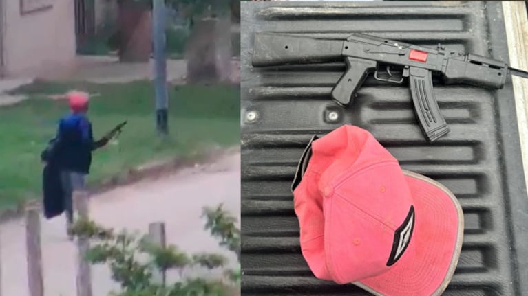 El hombre quedó detenido tras ser observado con una replica de arma.