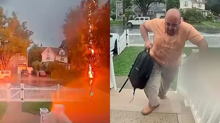 El hombre se salvó de milagro en Estados Unidos.