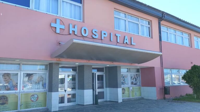 El Hospital Zonal “Padre Pedro Tardivo”, donde está internado el bebé prematuro.