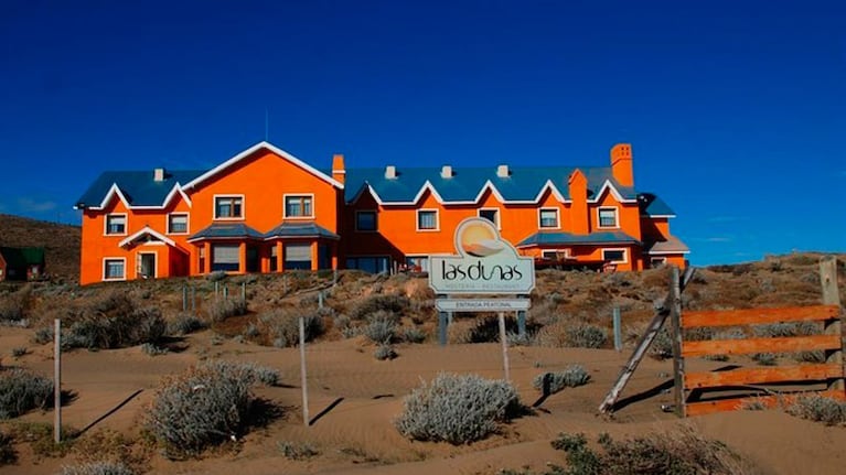 El hotel Las Dunas tiene una de las mejores vistas al Lago Argentino.