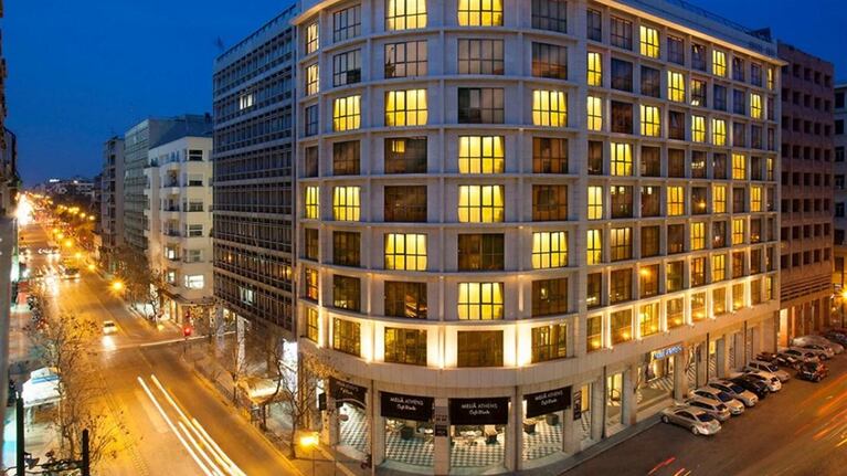 El Hotel Melian en Atenas, Grecia, donde se hospedará el líder de Quebracho.