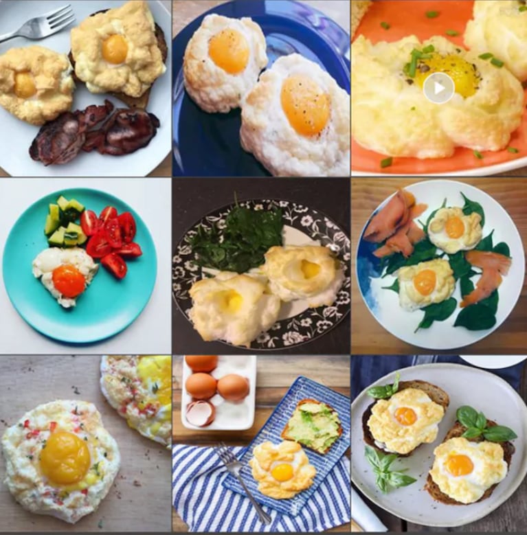 El huevo nube, el éxito en Instagram