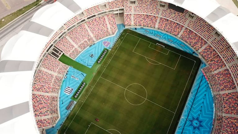 El imponente estadio de Santiago del Estero, listo para la final. Foto: Lucio Casalla/El Doce.