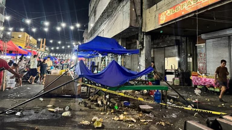 El impresionante terremoto en Filipinas.