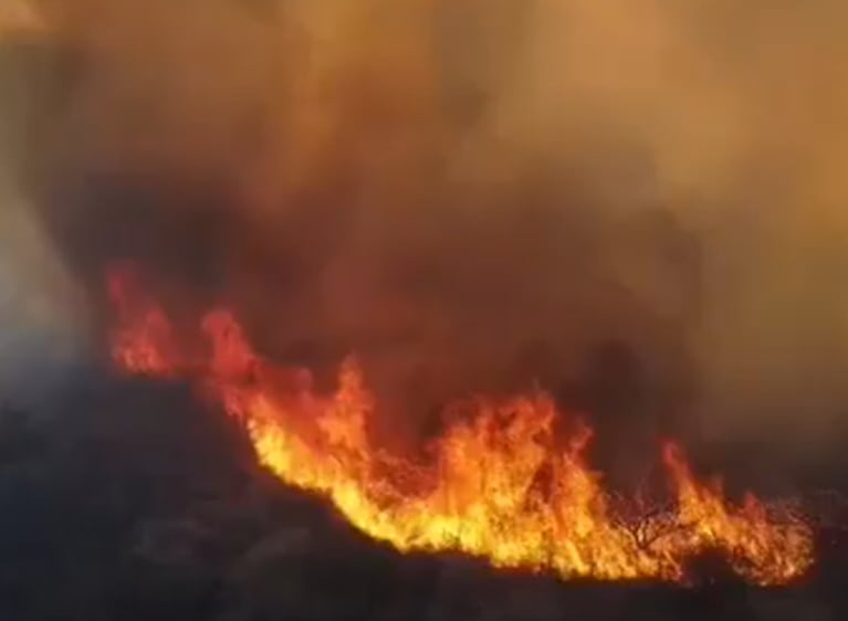 El incendio en Punilla