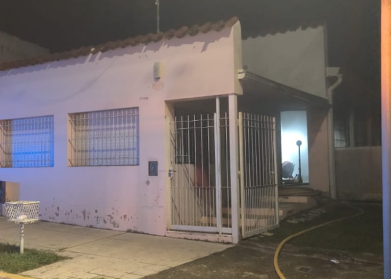 El incendio fue en una casa de Alta Gracia.