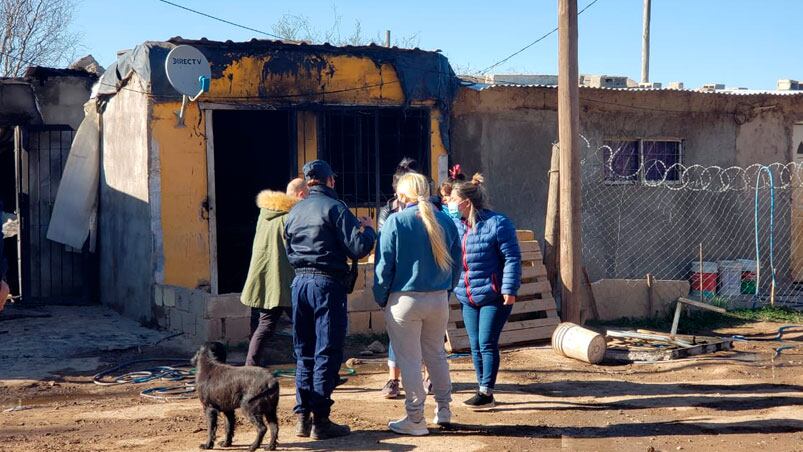 El incendio ocurrió en una casa de la comunidad Villa El Trencito, en barrio Ampliación Ferreyra.