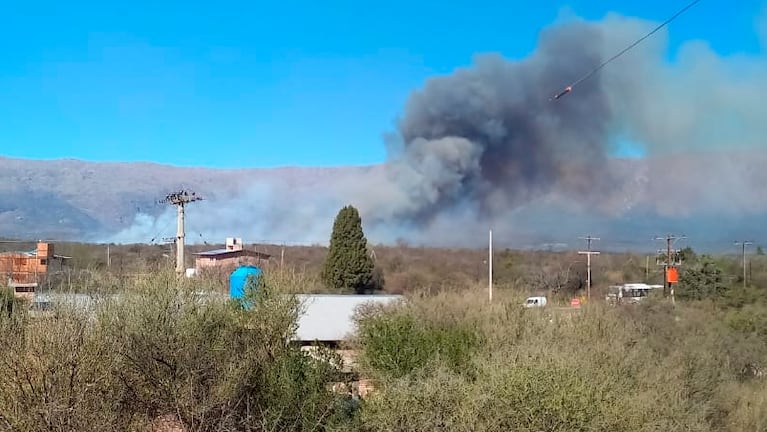 El incendio registrado este viernes en Las Tapias.