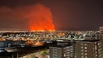 El incendio se observó a varios kilómetros de distancia. (Foto: Ministerio de Seguridad)